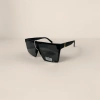 Black square sunglasses are fashionable and versatile, with UV protection and polarized light details Picture
